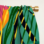 Wild Tropics Colorful Abstract Pattern Window Curtain Gallery Image 2