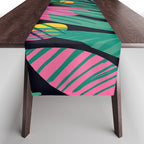 Wild Tropics Colorful Abstract Pattern Table Runner Gallery Image 1