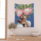 Floral Elegance 2 Wall Tapestry Gallery Image 2