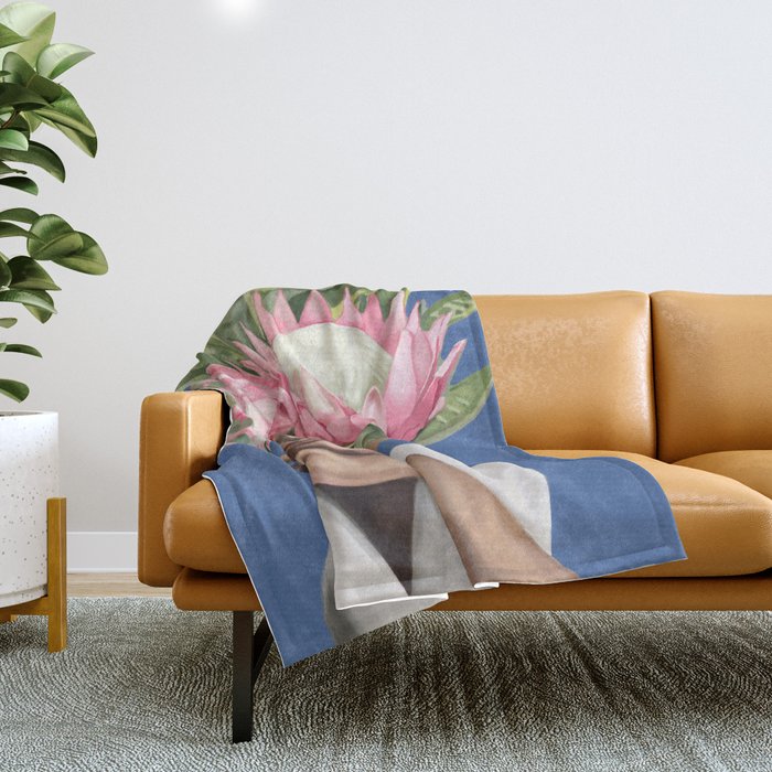 Floral Elegance 2 Throw Blanket Gallery Image 1