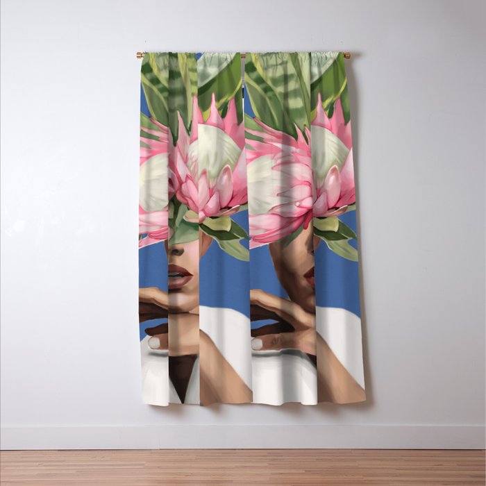Floral Elegance 2 Window Curtain Gallery Image 3