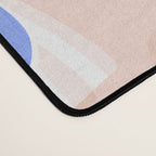 Ditsy Kitsch Ribbons and bows 1. Pastel Rainbow colours on Peach Desk Mat Gallery Image 4