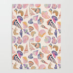 Colorful Sea Shells Spiritual Feminine Seashore Animal Print Poster Gallery Image 4