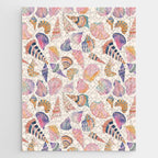 Colorful Sea Shells Spiritual Feminine Seashore Animal Print Jigsaw Puzzle Gallery Image 1