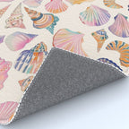 Colorful Sea Shells Spiritual Feminine Seashore Animal Print Rug Gallery Image 4