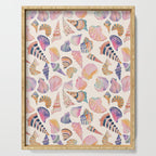 Colorful Sea Shells Spiritual Feminine Seashore Animal Print Serving Tray Gallery Image 1