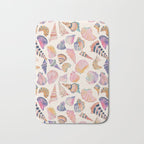 Colorful Sea Shells Spiritual Feminine Seashore Animal Print Bath Mat Gallery Image 1