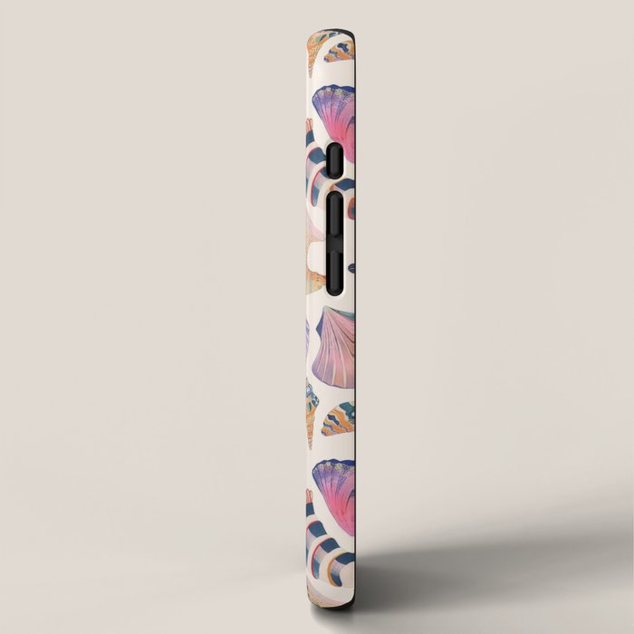 Colorful Sea Shells Spiritual Feminine Seashore Animal Print iPhone Case Gallery Image 2