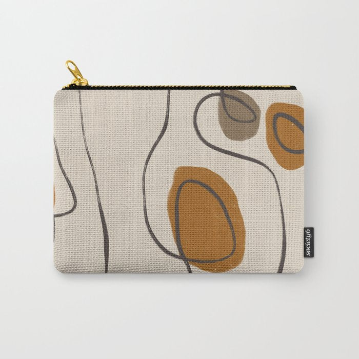 Modern Abstract Shapes #10 Carry All Pouch Gallery Image 1