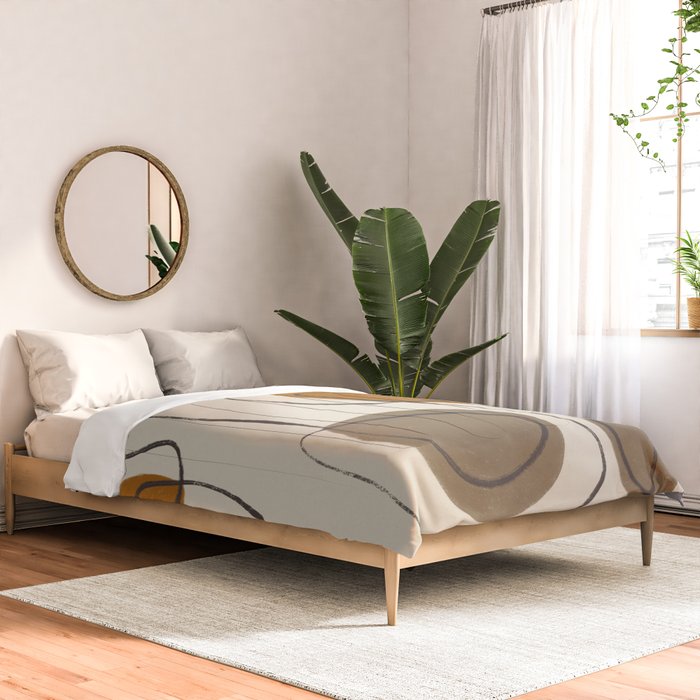 Modern Abstract Shapes #10 Comforter Gallery Image 2