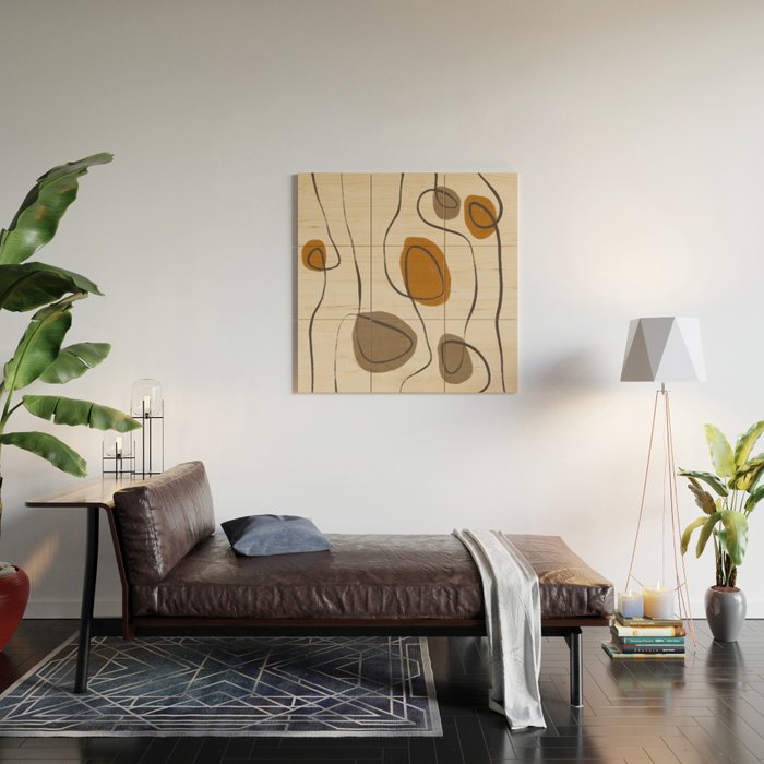 Modern Abstract Shapes #10 Wood Wall Art Gallery Image 2