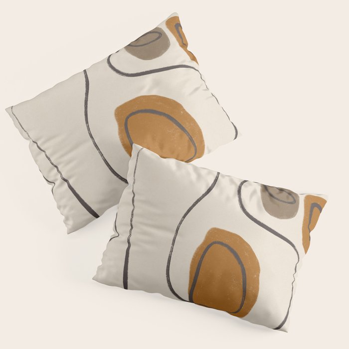 Modern Abstract Shapes #10 Pillow Sham Gallery Image 1