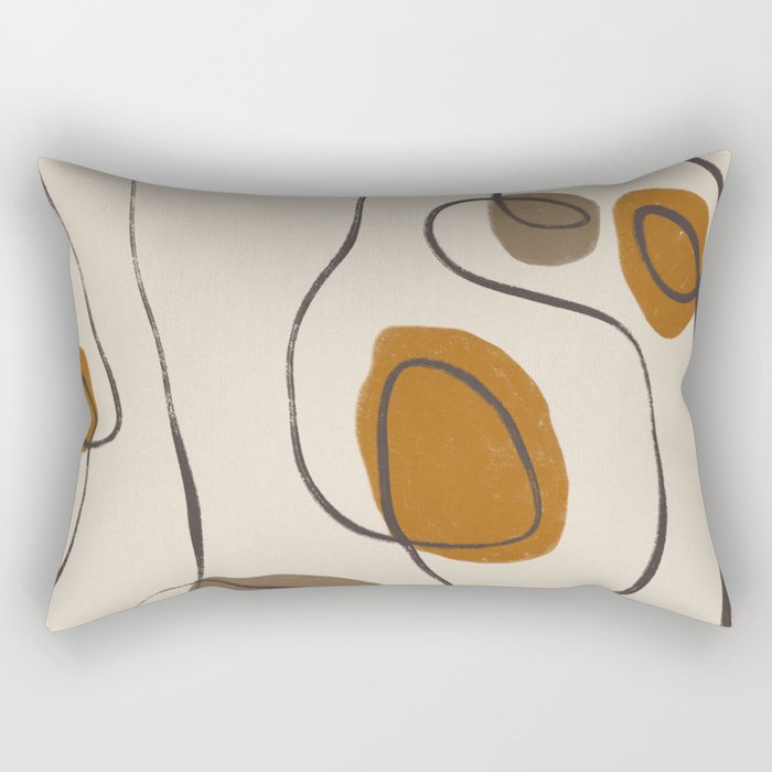 Modern Abstract Shapes #10 Rectangular Pillow Gallery Image 1