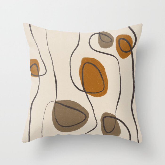 Modern Abstract Shapes #10 Throw Pillow Gallery Image 6