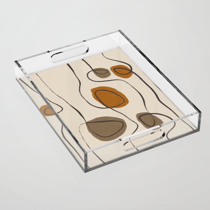 Modern Abstract Shapes #10 Acrylic Tray Gallery Image 1