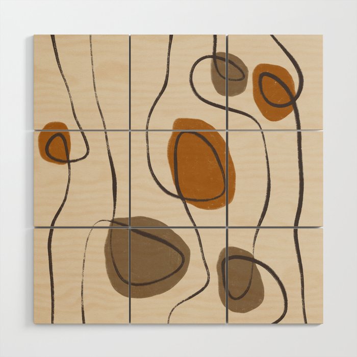 Modern Abstract Shapes #10 Wood Wall Art Gallery Image 1