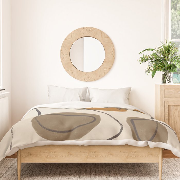 Modern Abstract Shapes #10 Duvet Cover Gallery Image 3