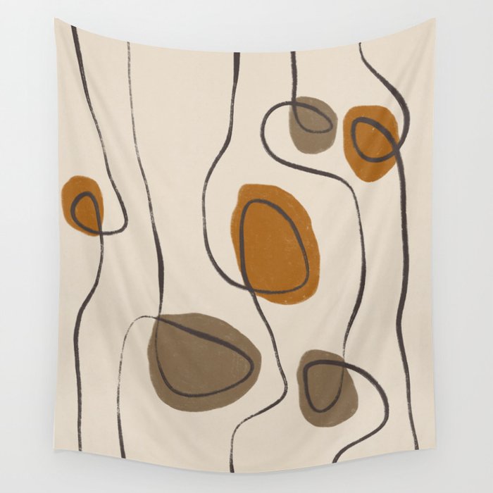 Modern Abstract Shapes #10 Wall Tapestry Gallery Image 4
