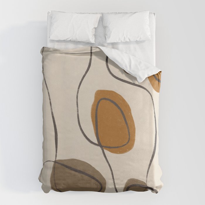 Modern Abstract Shapes #10 Duvet Cover Gallery Image 1