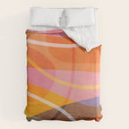 Colorful Shapes Lines Modern Bold Artwork Duvet Cover Gallery Image 6
