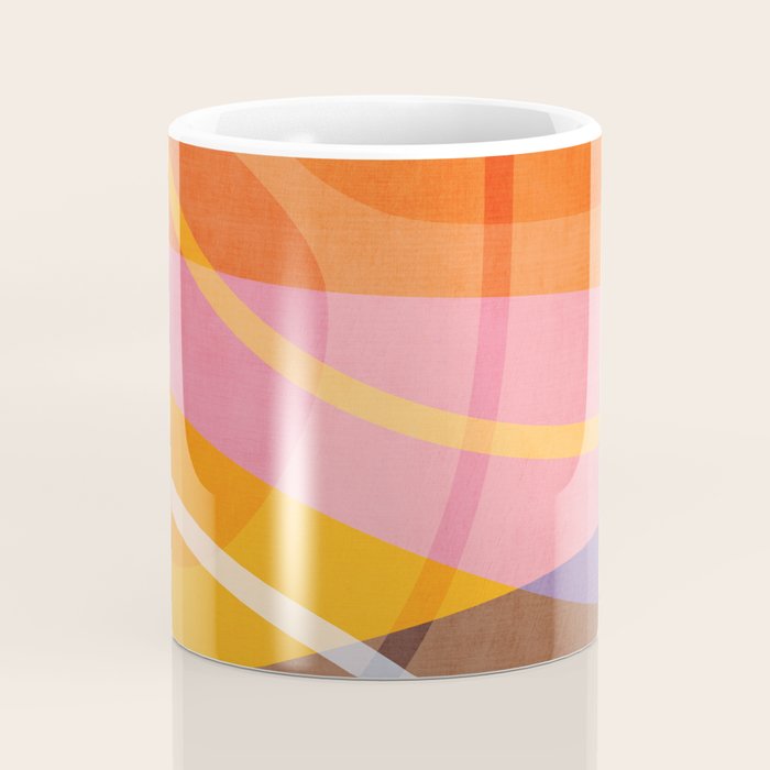 Colorful Shapes Lines Modern Bold Artwork Coffee Mug Gallery Image 4