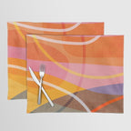 Colorful Shapes Lines Modern Bold Artwork Placemat Gallery Image 1