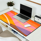 Colorful Shapes Lines Modern Bold Artwork Desk Mat Gallery Image 2