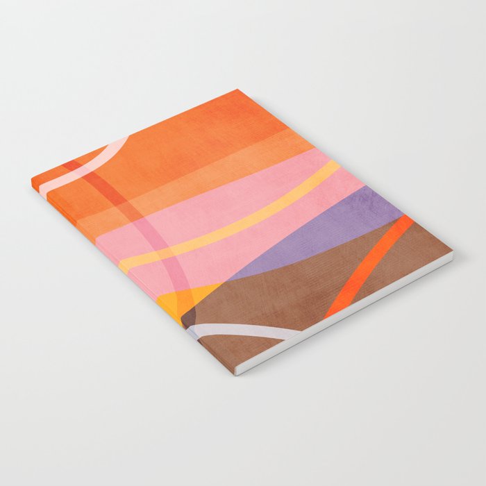 Colorful Shapes Lines Modern Bold Artwork Notebook Gallery Image 2