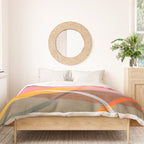 Colorful Shapes Lines Modern Bold Artwork Duvet Cover Gallery Image 3