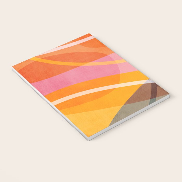 Colorful Shapes Lines Modern Bold Artwork Notebook Gallery Image 3