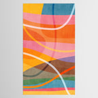 Colorful Shapes Lines Modern Bold Artwork Tablecloth Gallery Image 2