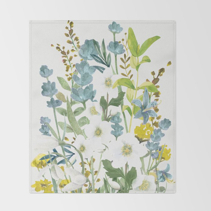 Wildflowers VI Throw Blanket Gallery Image 2