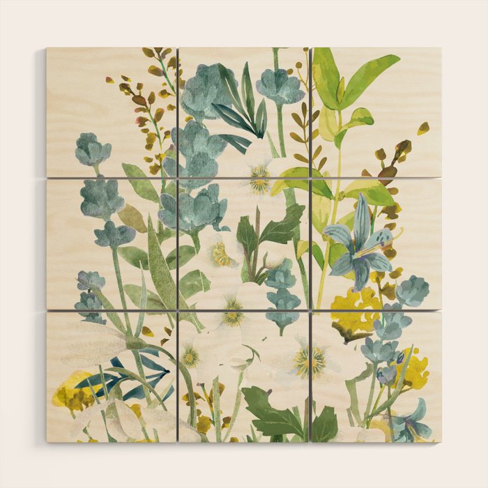 Wildflowers VI Wood Wall Art Gallery Image 1