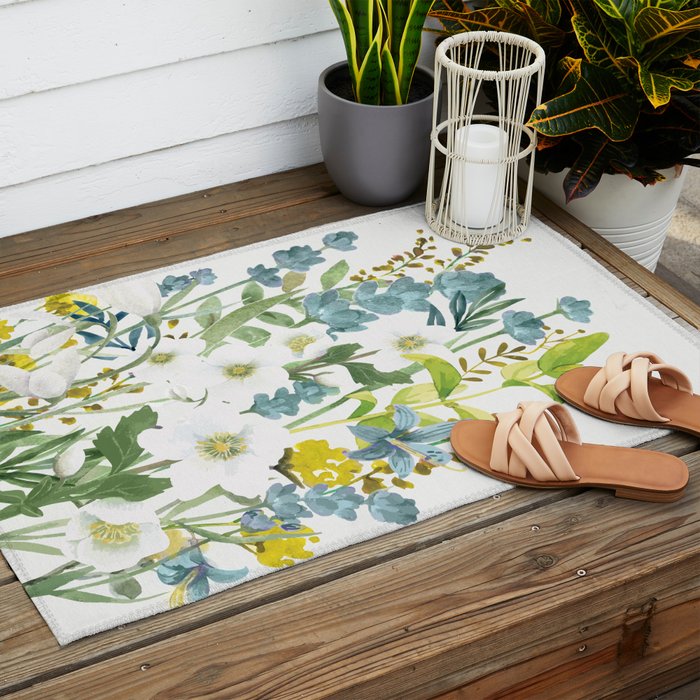 Wildflowers VI Outdoor Rug Gallery Image 2