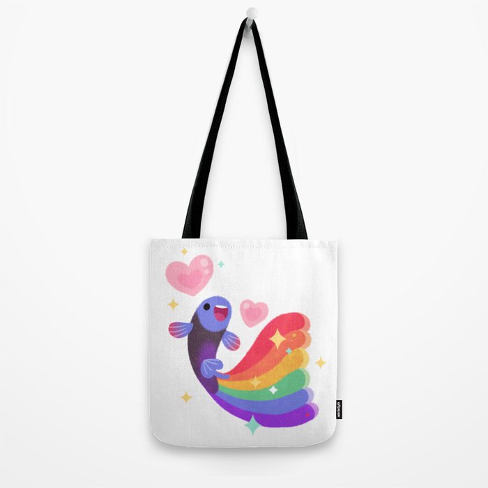 Rainbow guppy 6 Tote Bag Gallery Image 2