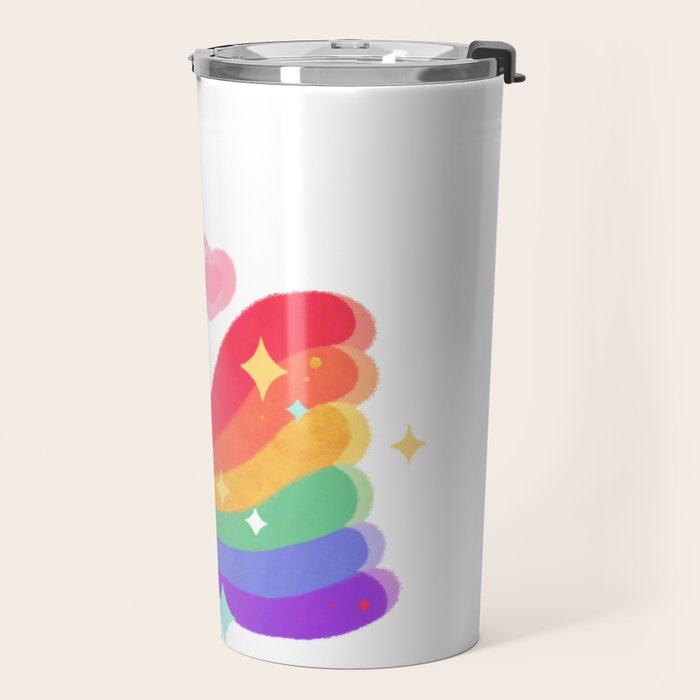 Rainbow guppy 6 Travel Mug Gallery Image 2