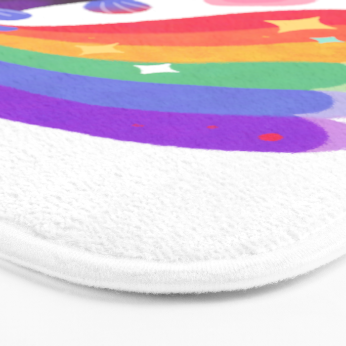 Rainbow guppy 6 Bath Mat Gallery Image 3