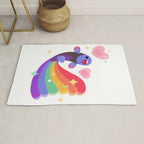 Rainbow guppy 6 Rug Gallery Image 1