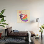 Rainbow guppy 6 Wood Wall Art Gallery Image 2