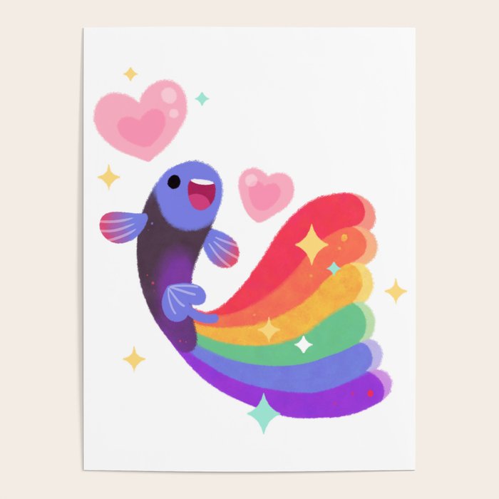 Rainbow guppy 6 Poster Gallery Image 4