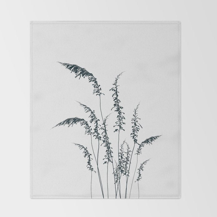 Wild grasses Throw Blanket Gallery Image 2