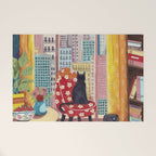 Cat in Window New York city Welcome Mat Gallery Image 1