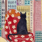 Cat in Window New York city Coffee Mug Gallery Image 2