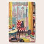 Cat in Window New York city Cutting Board Gallery Image 1