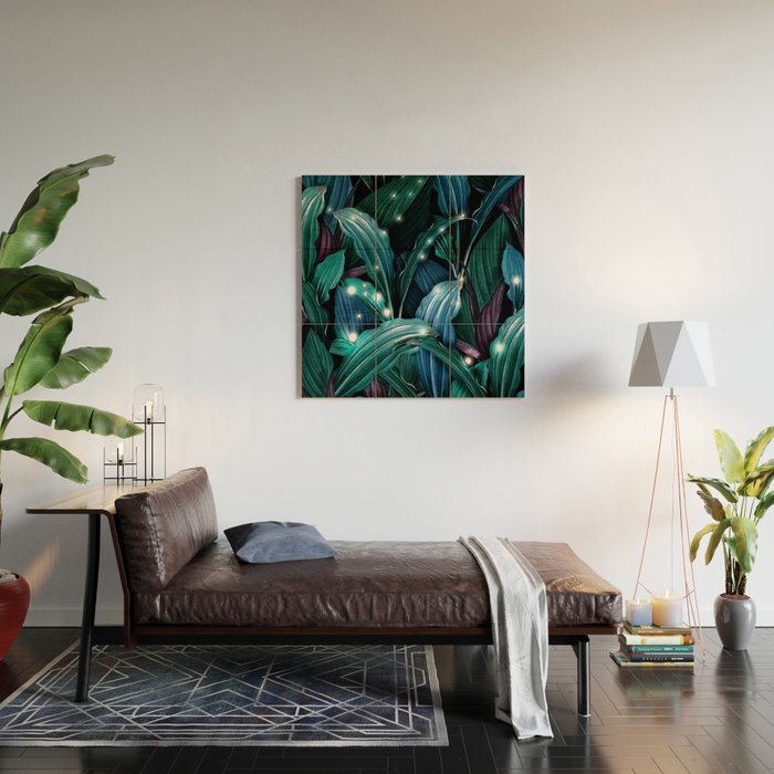 Tropical Magic Forest Wood Wall Art Gallery Image 2
