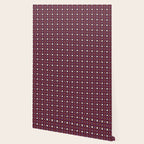 Optical Checkered Grid Pattern  Retro Illusion Design in Red Pink and Black Wallpaper Gallery Image 2