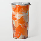 Pleasure, Abstract Painting Summer, Positivity Modern Bohemian Pop of Color Bright Good Vibes Travel Mug Gallery Image 2