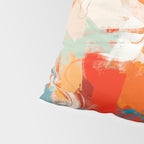 Pleasure, Abstract Painting Summer, Positivity Modern Bohemian Pop of Color Bright Good Vibes Pillow Sham Gallery Image 4