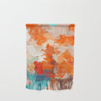 Pleasure, Abstract Painting Summer, Positivity Modern Bohemian Pop of Color Bright Good Vibes Wall Hanging Gallery Image 1