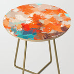 Pleasure, Abstract Painting Summer, Positivity Modern Bohemian Pop of Color Bright Good Vibes Side Table Gallery Image 2